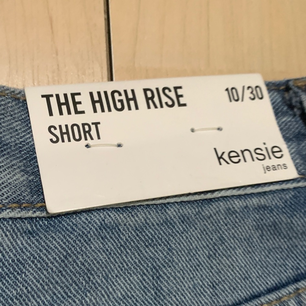 Kensie Women's Blue Jean Shorts - Picture 3 of 12
